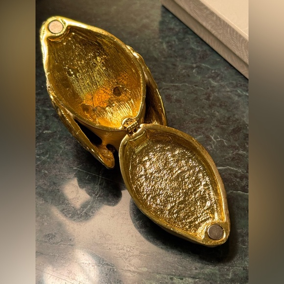 Enameled and crystal Swan Trinket Box - Picture 6 of 11